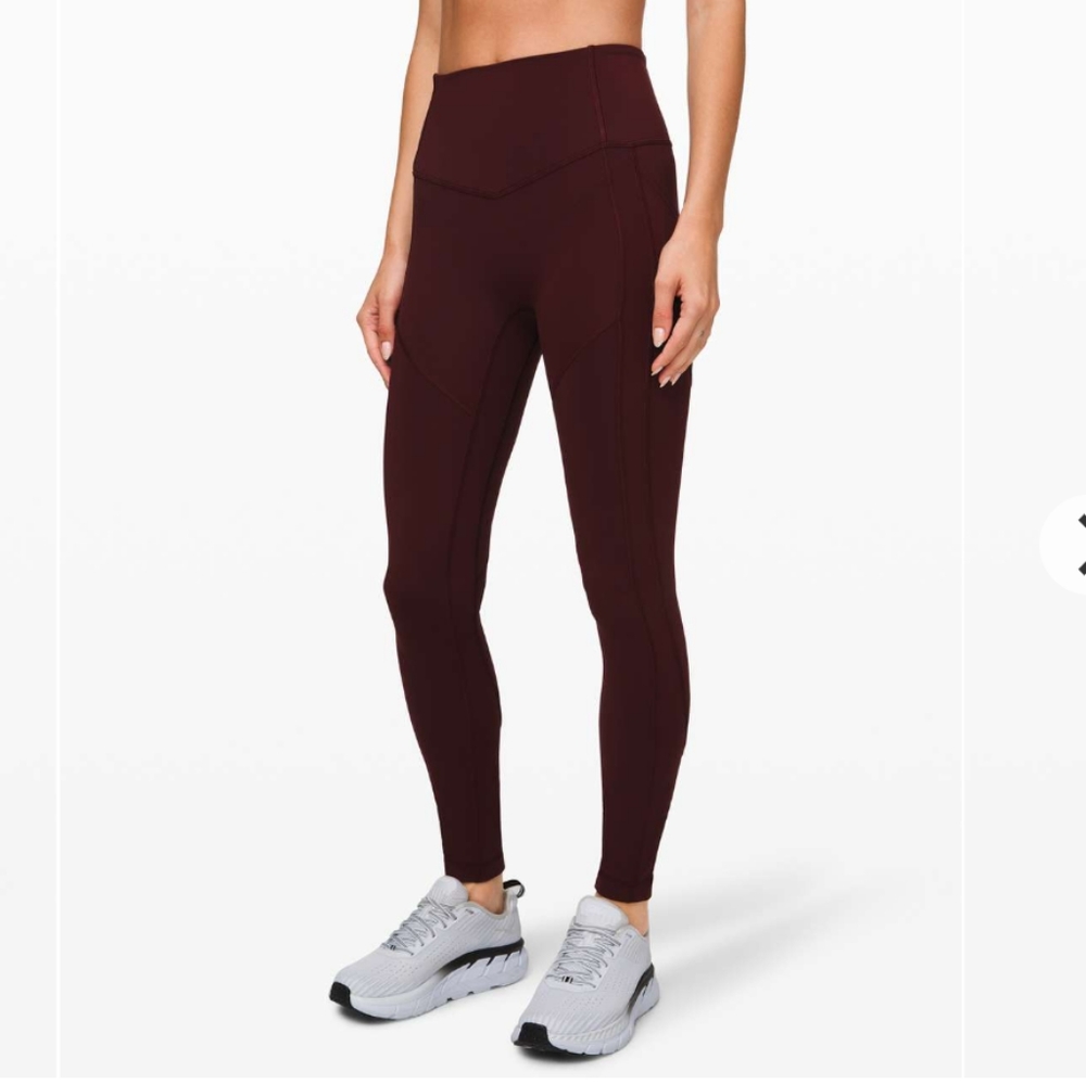 Lululemon All the right places 28" garnet - 6